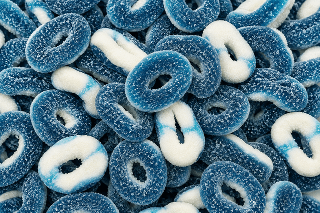 Blue Raspberry Rings